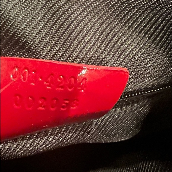 Gucci GG Shoulder Monogram Red Canvas Hobo bag Women’s - Picture 13 of 14